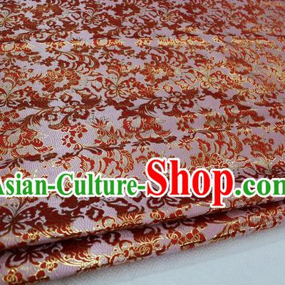Chinese Traditional Ancient Costume Royal Palace Butterfly Pattern Wedding Dress Brocade Cheongsam Satin Fabric Hanfu Material