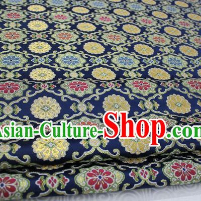 Chinese Traditional Ancient Costume Royal Palace Pattern Tibetan Robe Brocade Tang Suit Satin Fabric Hanfu Material