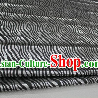 Chinese Traditional Clothing Palace Pattern Tang Suit Grey Brocade Ancient Costume Mongolian Robe Satin Fabric Hanfu Material