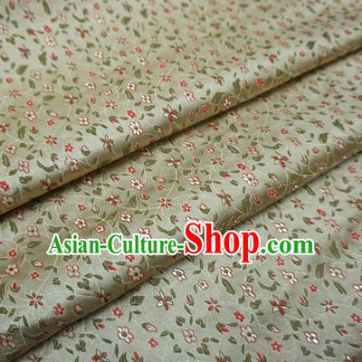 Chinese Traditional Clothing Royal Court Wintersweet Pattern Tang Suit Yellow Brocade Ancient Costume Cheongsam Satin Fabric Hanfu Material