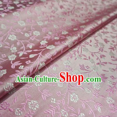 Chinese Traditional Royal Court Fu Character Pattern Pink Brocade Xiuhe Suit Fabric Ancient Costume Tang Suit Cheongsam Hanfu Material