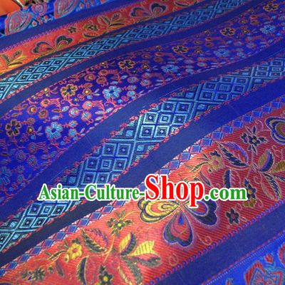 Chinese Traditional Royal Palace Pattern Design Mongolian Robe Brocade Fabric Ancient Costume Tang Suit Cheongsam Hanfu Material