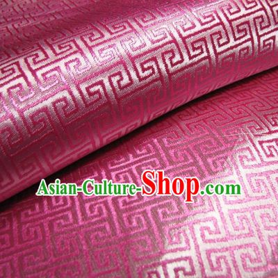 Chinese Traditional Royal Palace Pattern Design Pink Brocade Fabric Ancient Costume Tang Suit Cheongsam Hanfu Material
