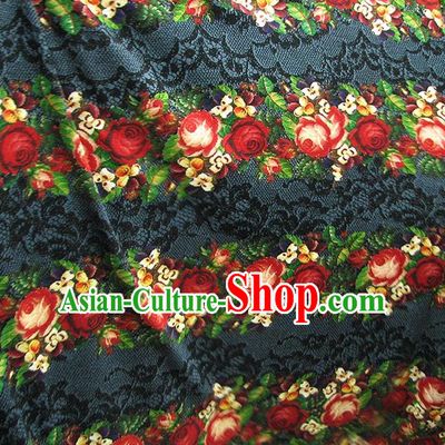 Chinese Traditional Royal Palace Pattern Design Hanfu Fabric Ancient Costume Tang Suit Cheongsam Material
