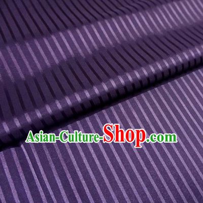 Chinese Traditional Palace Pattern Hanfu Purple Brocade Fabric Ancient Costume Tang Suit Cheongsam Material
