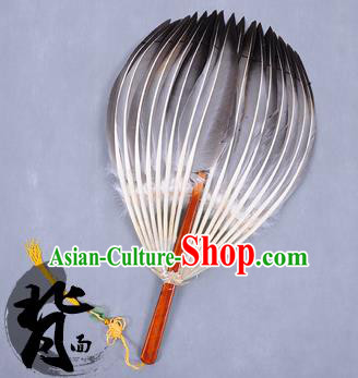 Traditional Chinese Crafts Folding Fan China Feather Fan Oriental Fan Tai Ji Fans