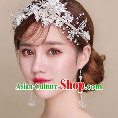 Chinese Traditional Bride Hair Accessories Baroque Princess Wedding Hair Clasp for Women