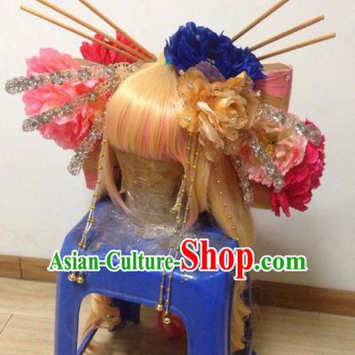 Chinese Traditional Ancient Imperial Princess Hair Accessories Phoenix Coronet Handmade Hairpins Complete Set for Women