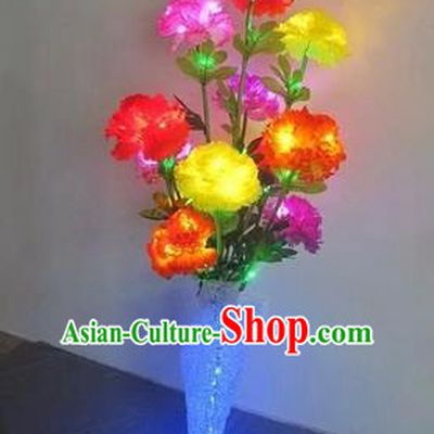 Chinese Traditional Electric LED Lantern Desk Lamp Home Decoration Colorful Flowers Lights