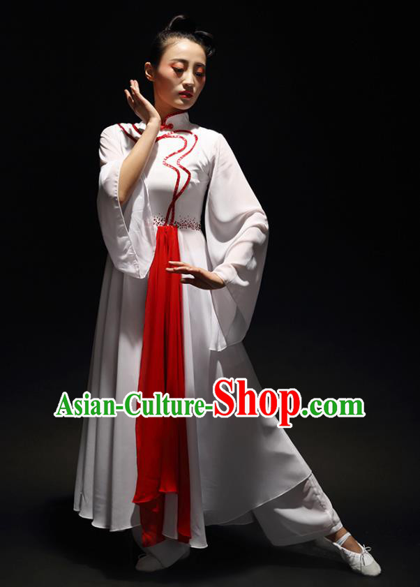 Traditional Chinese Yangge Fan Dancing Costume Modern Dance Dress Clothing Traditional Chinese Yangge Fan Dancing Costume Modern Dance Dress Clothing