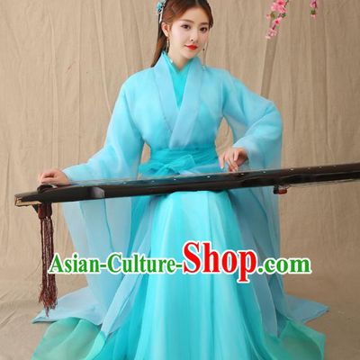 Traditional Chinese Han Dynasty Palace Lady Hanfu Costume, China Ancient Princess Embroidered Clothing for Women