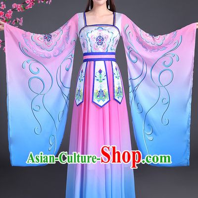 Tang Dynasty Palace Dancer Beauty Maid Wide Sleeve Dance Costume