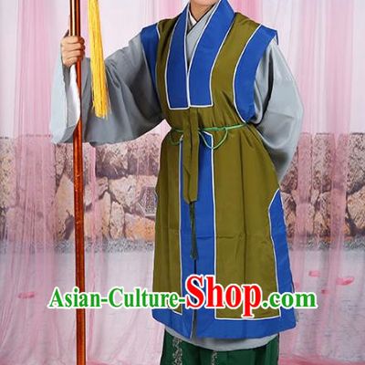 Chinese Beijing Opera Old Women Costume Embroidered Cape, Traditional China Peking Opera Pantaloon Embroidery Clothing