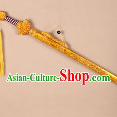 Asian Chinese Beijing Opera Sword, Traditional China Peking Opera Emperor Sword