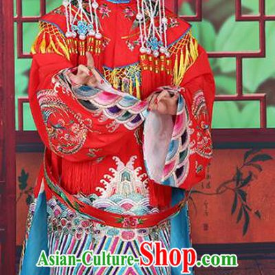 Chinese Beijing Opera Actress Imperial Concubine Costume Embroidered Robe, China Peking Opera Diva Clothing