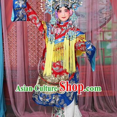 Chinese Beijing Opera Actress Imperial Concubine Costume Embroidered Robe, China Peking Opera Diva Clothing