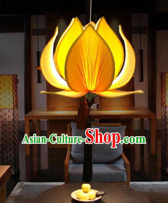 Chinese White Gourd Silk Table Palace Lantern Replica Palace Lamp Chinese White Gourd Silk Table Palace Lantern Replica Palace Lamp