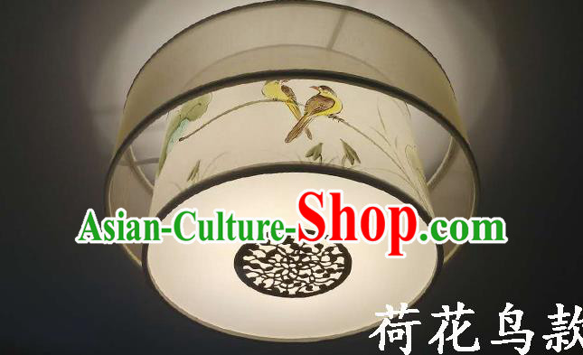 Chinese White Gourd Silk Table Palace Lantern Replica Palace Lamp Chinese White Gourd Silk Table Palace Lantern Replica Palace Lamp