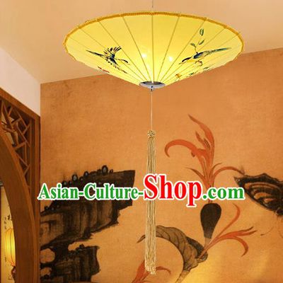 Traditional Chinese Handmade Painting Flowers Birds Palace Lantern China Ceiling Palace Lamp