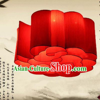 Traditional Chinese Handmade Red Cloth Palace Lantern China Ceiling Palace Lamp