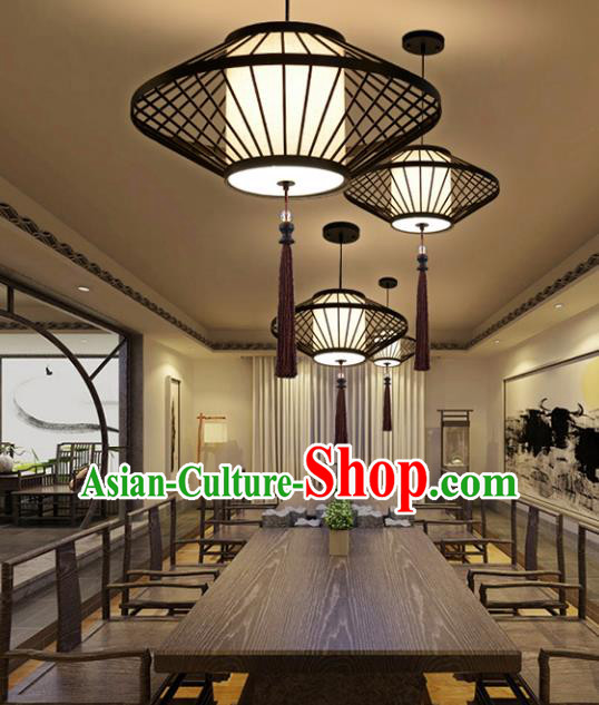 Chinese White Gourd Silk Table Palace Lantern  Replica Palace Lamp
