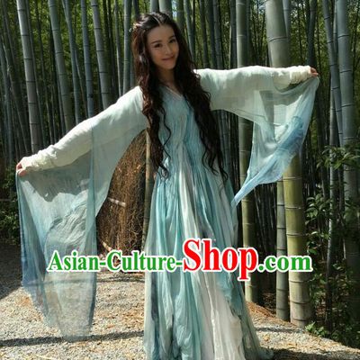 Traditional Ancient Chinese Tang Dynasty Fairy Palace Princess Embroidered Costume for Women