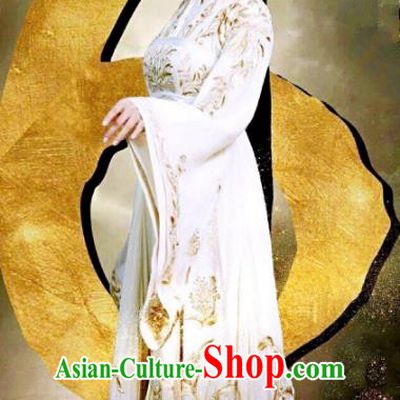 Traditional Ancient Chinese Tang Dynasty Princess Nobility Lady Embroidered Costume for Women