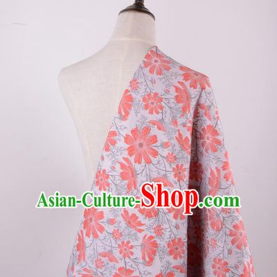 Chinese Traditional Costume Royal Palace Daisy Brocade Fabric, Chinese Ancient Clothing Drapery Hanfu Cheongsam Material