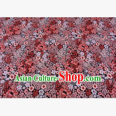 Chinese Traditional Costume Royal Palace Jacquard Weave Red Fabric, Chinese Ancient Clothing Drapery Hanfu Cheongsam Material