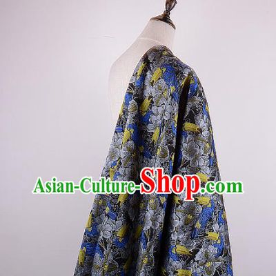 Chinese Traditional Costume Royal Palace Printing Woodpecker Brocade Fabric, Chinese Ancient Clothing Drapery Hanfu Cheongsam Material