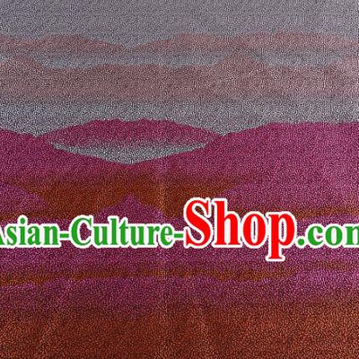 Chinese Traditional Costume Royal Palace Ink Painting Pattern Pink Brocade Fabric, Chinese Ancient Clothing Drapery Hanfu Cheongsam Material