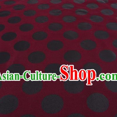 Chinese Traditional Costume Royal Palace Pattern Red Brocade Fabric, Chinese Ancient Clothing Drapery Hanfu Cheongsam Material