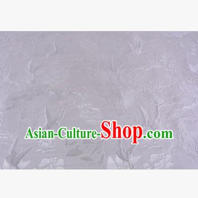 Chinese Traditional Costume Royal Palace Peony Pattern Grey Brocade Fabric, Chinese Ancient Clothing Drapery Hanfu Cheongsam Material