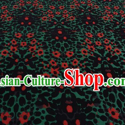Chinese Traditional Costume Royal Palace Green Satin Brocade Fabric, Chinese Ancient Clothing Drapery Hanfu Cheongsam Material