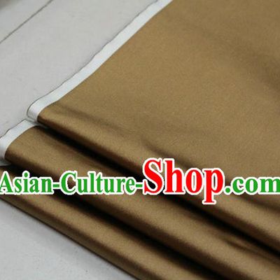 Chinese Traditional Royal Palace Mongolian Robe Bronze Satin Brocade Fabric, Chinese Ancient Costume Drapery Hanfu Cheongsam Material
