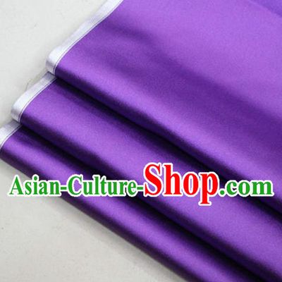 Chinese Traditional Royal Palace Mongolian Robe Purple Satin Brocade Fabric, Chinese Ancient Costume Drapery Hanfu Cheongsam Material