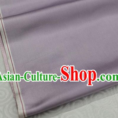Chinese Traditional Royal Palace Mongolian Robe Lilac Satin Brocade Fabric, Chinese Ancient Costume Drapery Hanfu Cheongsam Material