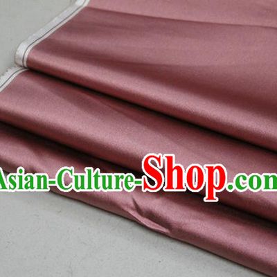 Chinese Traditional Royal Palace Mongolian Robe Rust Red Satin Brocade Fabric, Chinese Ancient Costume Drapery Hanfu Cheongsam Material