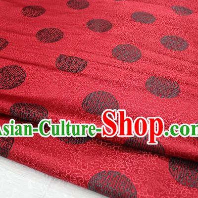 Chinese Traditional Royal Palace Longevity Pattern Mongolian Robe Purplish Red Brocade Fabric, Chinese Ancient Costume Drapery Hanfu Tang Suit Material
