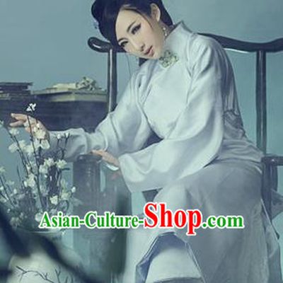 Traditional Ancient Chinese Costume Xiuhe Suit, Chinese Late Qing Dynasty Young Lady Blouse, Republic of China Xiuhe Clothing for Women