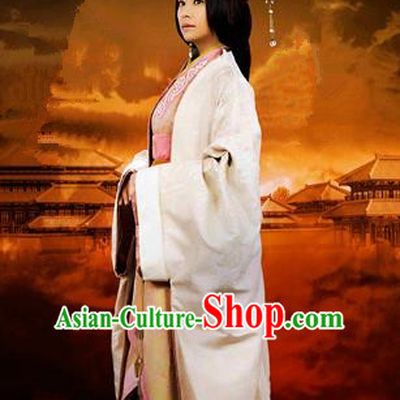 Traditional Ancient Chinese Imperial Emperess Costume, Elegant Hanfu Clothing Chinese Han Dynasty Imperial Emperess Tailing Embroidered Clothing for Women