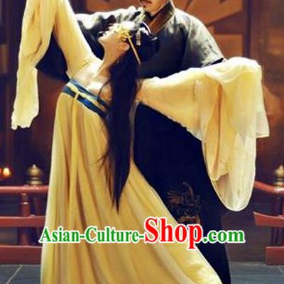 Traditional Ancient Chinese Costume, Costumes Elegant Hanfu Clothing Chinese Tang Dynasty Imperial Emperess Chiffon Dance Clothing for Women