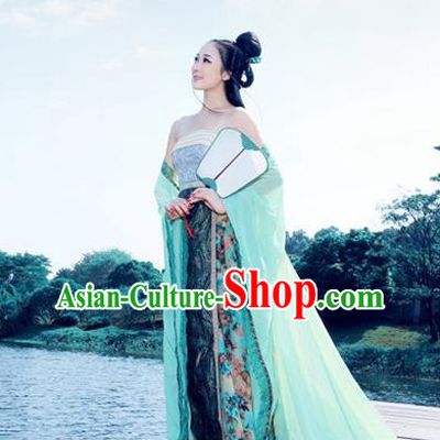 Traditional Ancient Chinese Imperial Consort Costume, Elegant Hanfu Clothing Chinese Tang Dynasty Imperial Emperess Full Sleeve Embroidered Clothing for Women