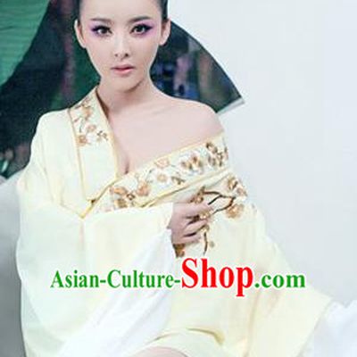 Traditional Ancient Chinese Opera Costume, Elegant Hanfu Clothing Chinese Tang Dynasty Hua Tan Water Sleeve Embroidered Clothing for Women