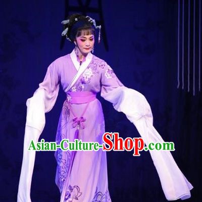 Traditional Ancient Chinese Imperial Consort Yueju Opera Costume, Elegant Hanfu Clothing Chinese Yueju Opera Imperial Emperess Water Sleeves Clothing for Women