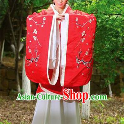 Traditional Ancient Chinese High-Grade Imperial Princess Costume, Chinese Han Dynasty Young Lady Elegant Dress, Chinese Fairy Clothing Plum Blossom Embroidered Hanfu for Women