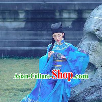 Traditional Ancient Chinese Yueju Opera Niche Costume, Elegant Hanfu Clothing Chinese Yueju Opera Tang Dynasty Young Male Water Sleeves Clothing for Men