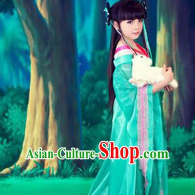 Traditional Ancient Chinese Imperial Princess Children Costume, Chinese Tang Dynasty Little Princess Dress, Cosplay Chinese Princess Embroidered Hanfu Clothing for Kids