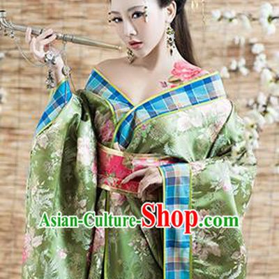Traditional Ancient Chinese Imperial Consort Kimono Costume, Elegant Hanfu Clothing, Chinese Tang Dynasty Kimono Imperial Emperess Embroidered Clothing for Women