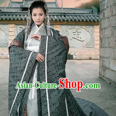 Traditional Ancient Chinese Imperial Empress Costume, Chinese Han Dynasty Queen Dress, Chinese Embroidered Trailing Hanfu Clothing for Women